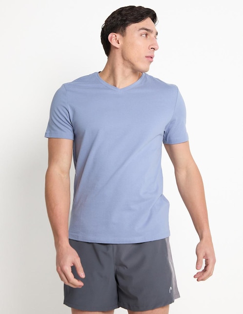PLAYERA 2484107C0005C C, M, AZUL ACERO