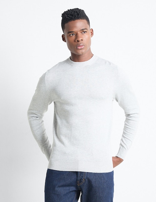 Suéter cuello redondo para hombre 1