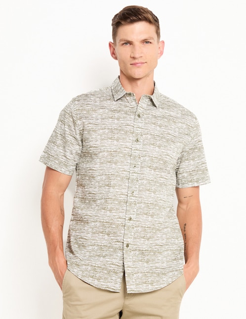 Camisa casual manga corta para hombre 1