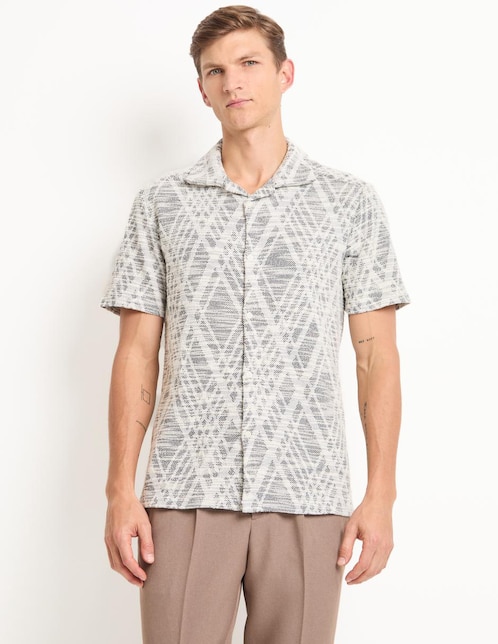 Camisa casual manga corta para hombre 1