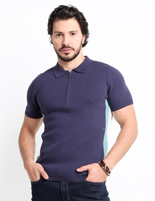 POLO COH25084-05 CONTE, M, AZUL MARINO