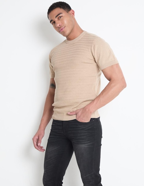 Playera cuello redondo para hombre 1