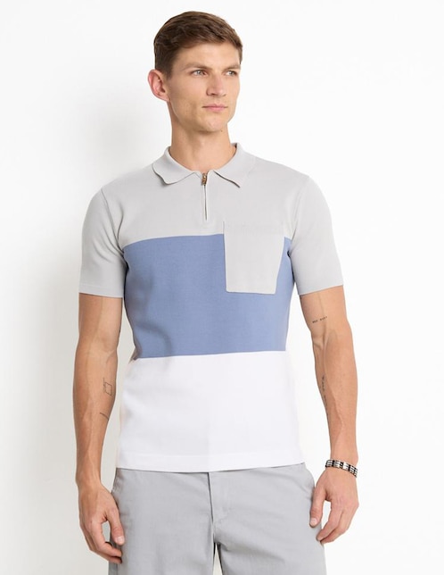 PLAYERA COH25155-06 CON, M, GRIS CLARO