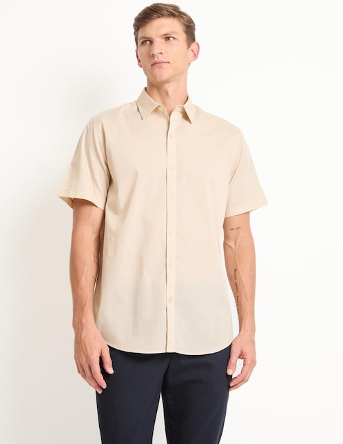Camisa casual manga corta para hombre 1