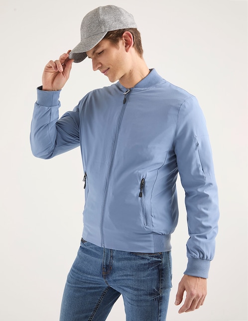 CHAMARRA CONTEMPO, M, AZUL ACERO LISO C