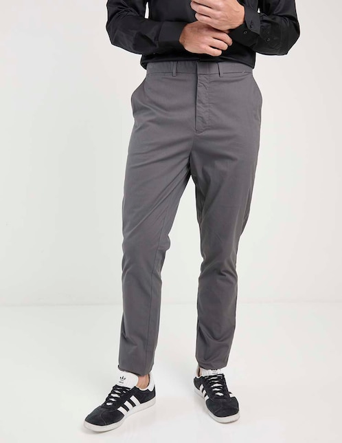 PANTALON BANANA CONT, 32, GRIS OBSCURO