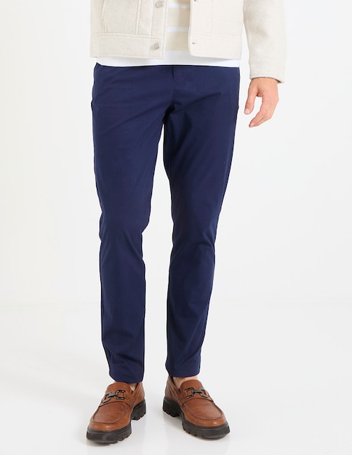 Pantalón slim de algodón para hombre 1