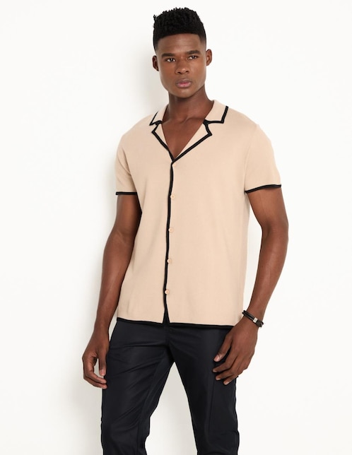 Camisa casual manga corta para hombre 1