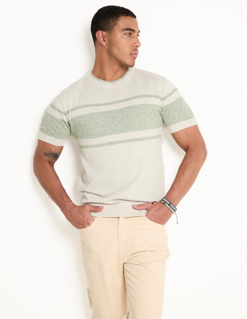Playera cuello redondo para hombre 1