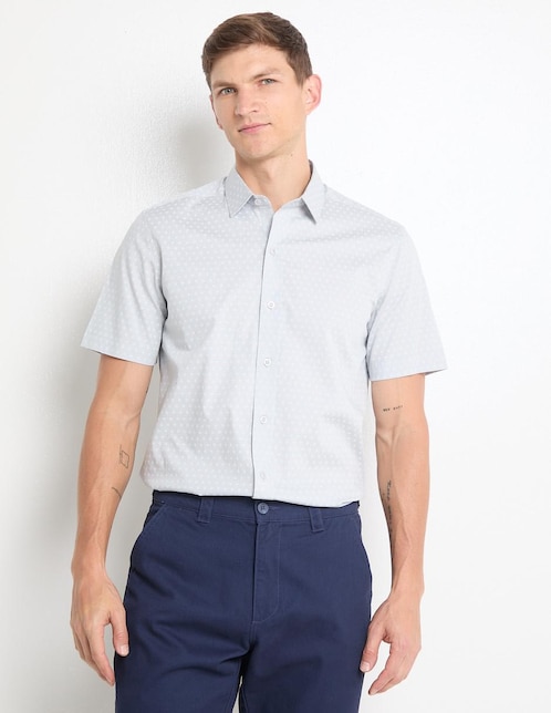 CAMISA COH25135-07 CONT, G, GRIS CLARO