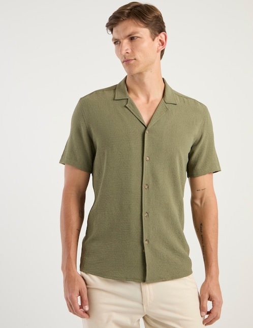 Camisa casual manga corta para hombre 1