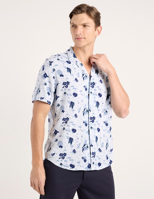 Camisa casual manga corta para hombre 1