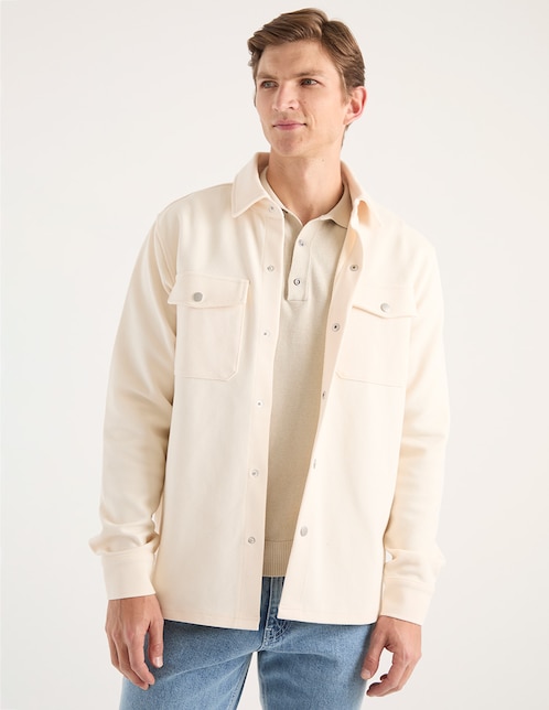 Camisa casual con bolsillos para hombre 1