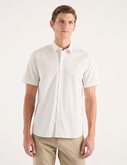 Camisa casual manga corta para hombre 1