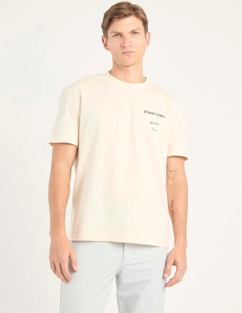 Playera cuello redondo para hombre 1