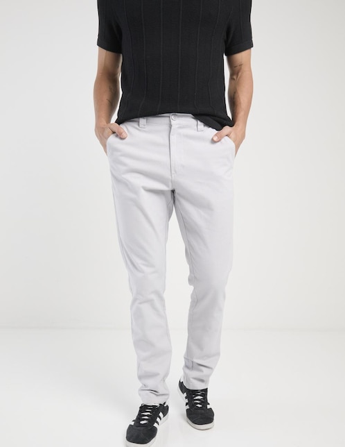 PANTALON CHINO CONTEMP, 32, GRIS CLARO