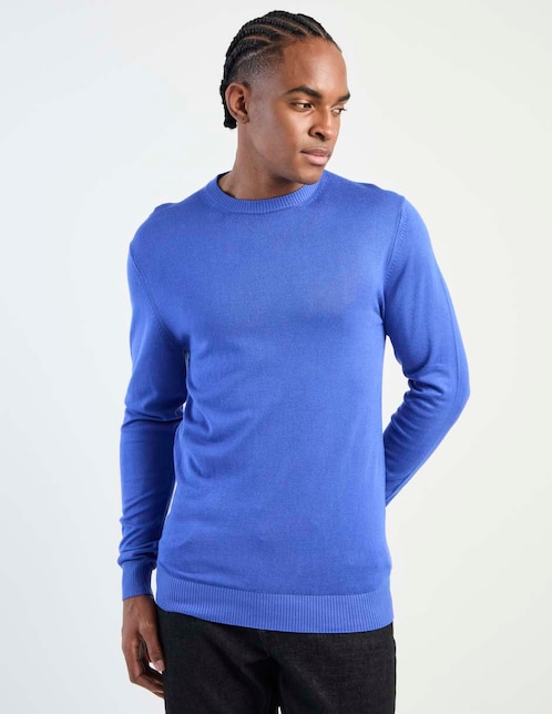 SUETER COH26174-1 CONTE, G, AZUL MEDIO