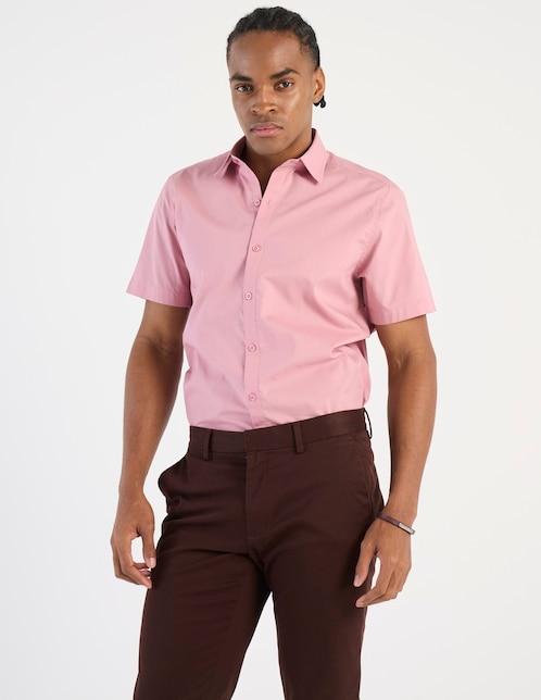 Camisa casual manga corta para hombre 1