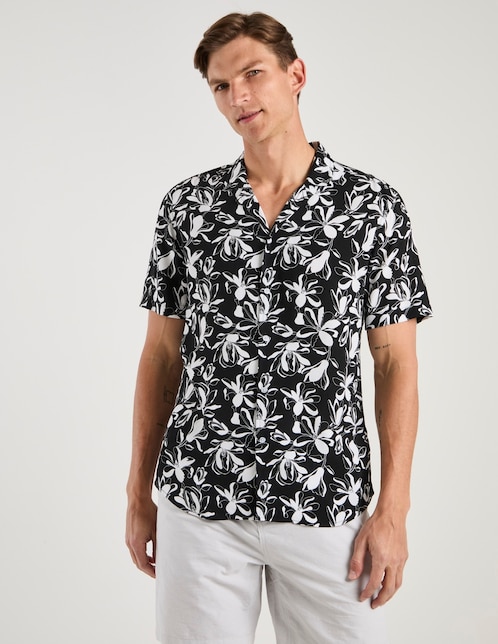 Camisa casual manga corta para hombre 1