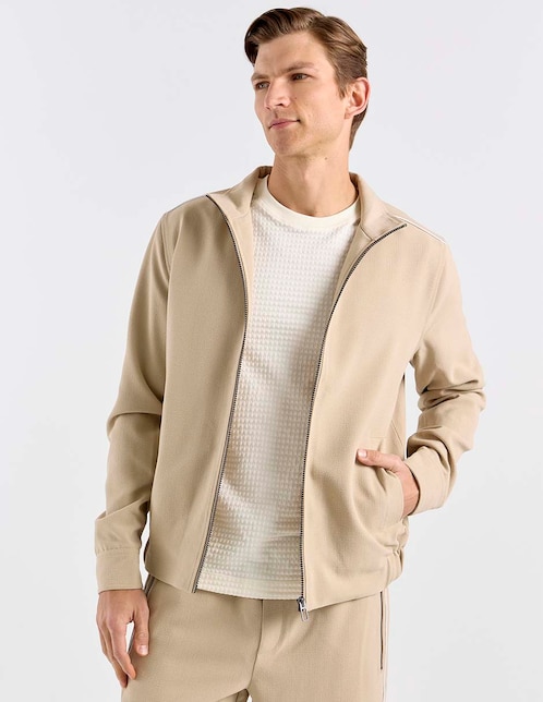 Chamarra casual con bolsillos para hombre 1