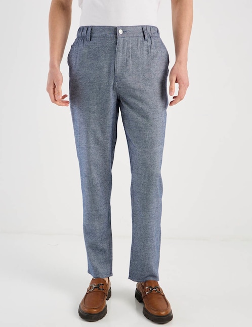 PANTALON JOGGER CONTE, 32, AZUL MARINO