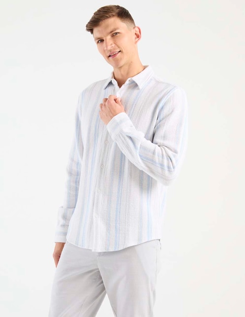 CAMISA COH26051-3 CONTE, G, GRIS CLARO