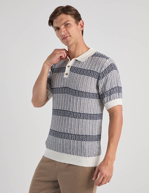 POLO COH26081-5 CONTE, CH, AZUL MARINO