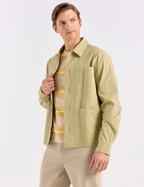 SOBRECAMISA COH26217-4, G, KHAKI CLARO