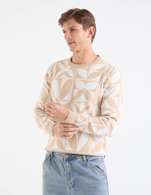 Suéter cuello redondo para hombre 1