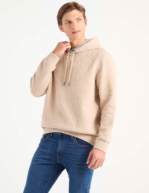SUDADERA COH26021-2 CO, M, KHAKI CLARO