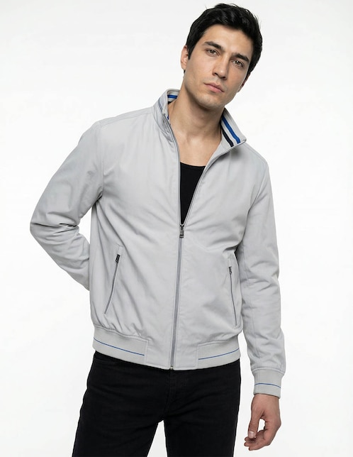 Chamarra harrington con bolsillos para hombre 1