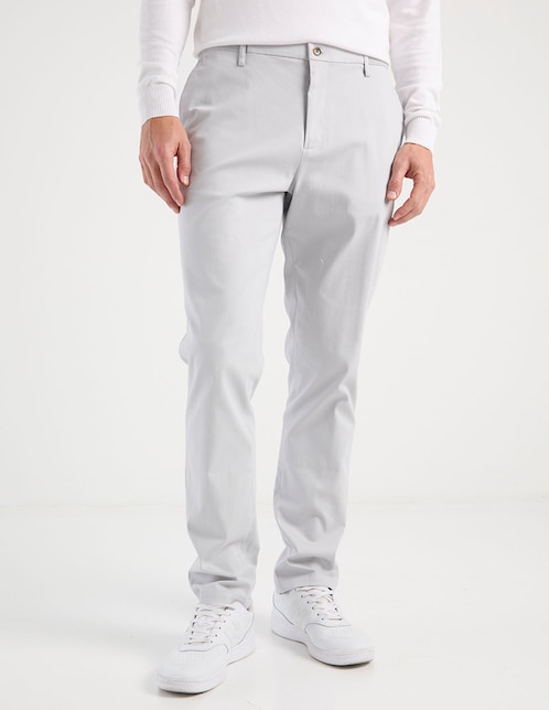 Pantalón slim de algodón para hombre 1