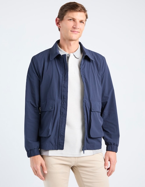 Chamarra harrington Contempo con bolsillos para hombre