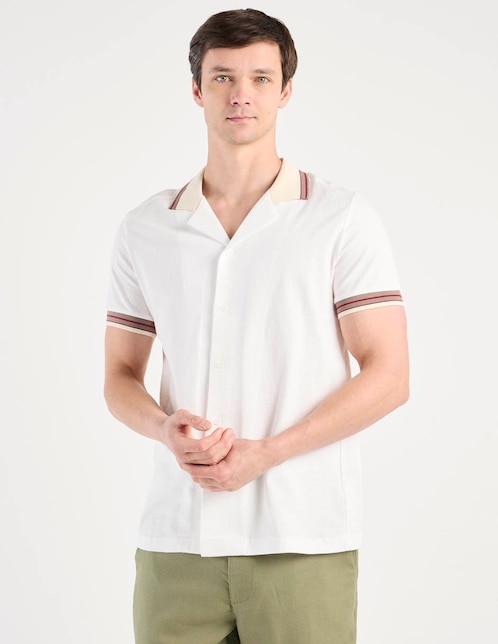 Camisa casual manga corta para hombre 1