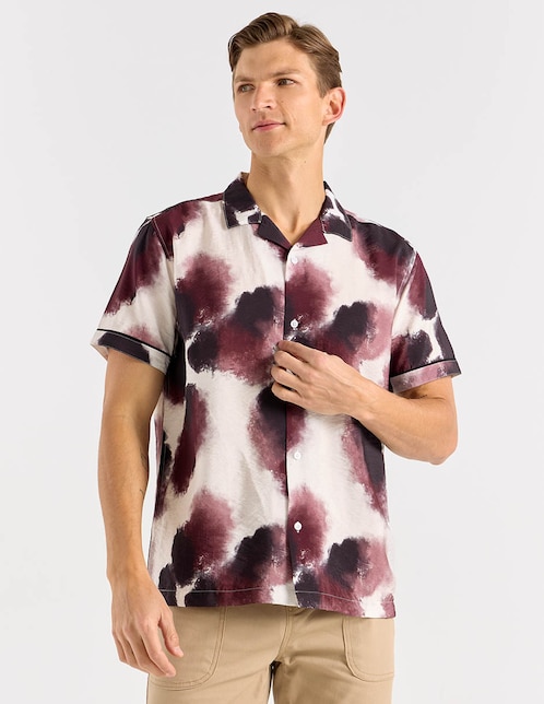 Camisa casual manga corta para hombre 1
