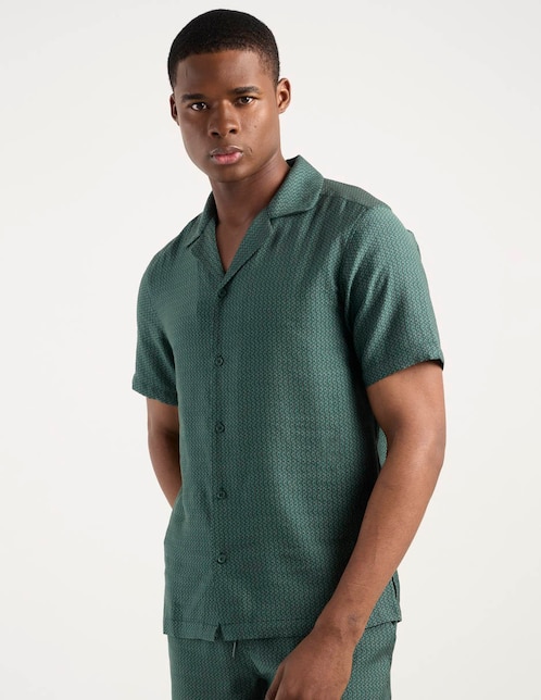 Camisa casual manga corta para hombre 1