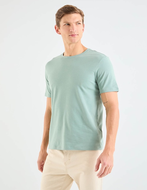 Playera cuello redondo para hombre 1