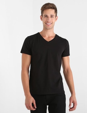 Playera Contempo Cuello V Para Hombre