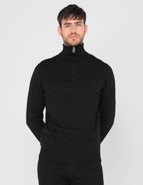 Sueter Contempo cuello con cierre para hombre