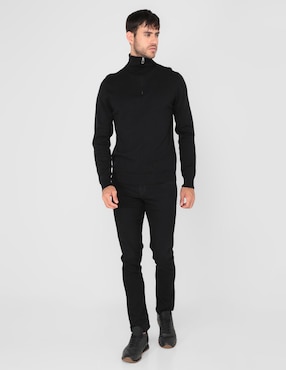 Sueter Contempo cuello con cierre para hombre