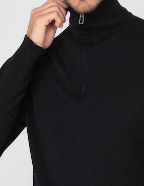 Sueter Contempo cuello con cierre para hombre