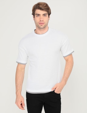 Playera Contempo Cuello Redondo Para Hombre