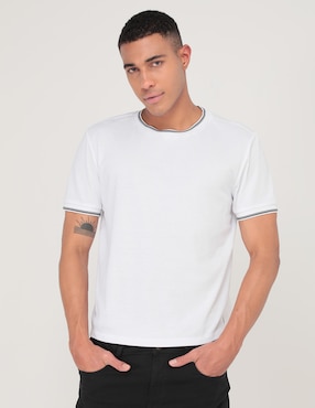 Playera Contempo Cuello Redondo Para Hombre