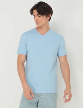 Playera Contempo Cuello V Para Hombre