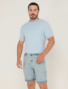 Bermuda Contempo de mezclilla para hombre