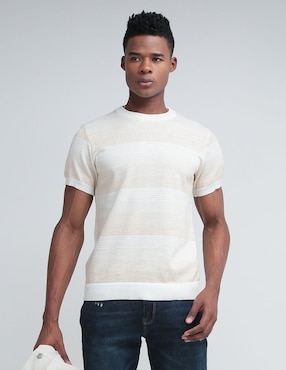 Playera Contempo Cuello Redondo Para Hombre