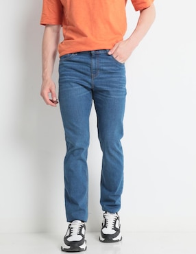 Jeans Slim Contempo Deslavado Para Hombre