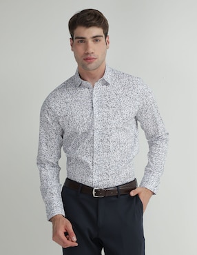 Camisa Casual Contempo De Algodón Manga Larga Para Hombre