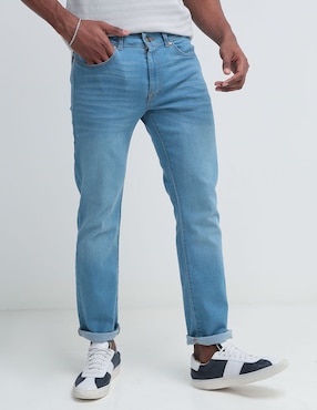 Jeans Slim Contempo Deslavado Para Hombre