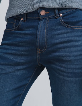 Jeans slim Contempo deslavado para hombre